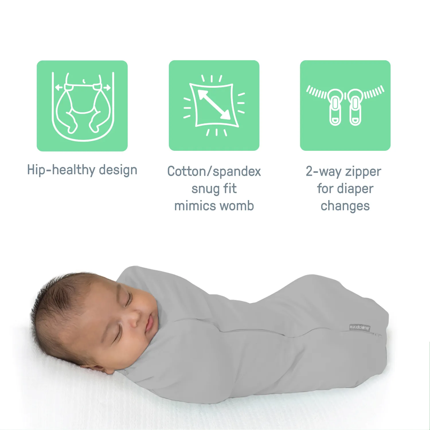 SwaddleMe Pod Pucksack SM 0-3 Monate Little Bees 2er