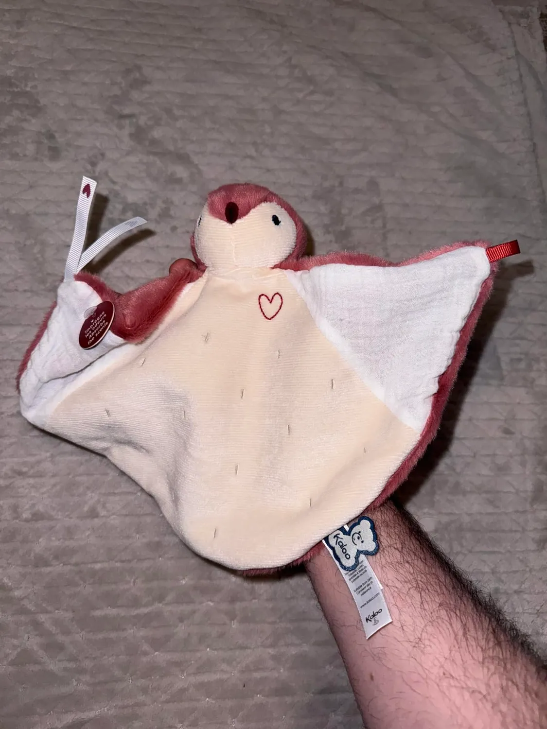 Kaloo Complices Pinguin Schnuffeltuch rosa 23 cm beruhigend