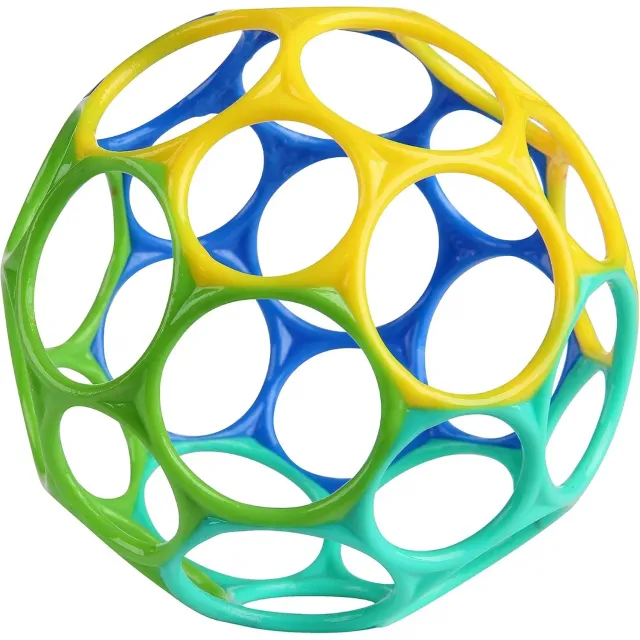 Bright Starts Oball Easy Grasp Classic Ball Blau-Grün 10 cm griffig