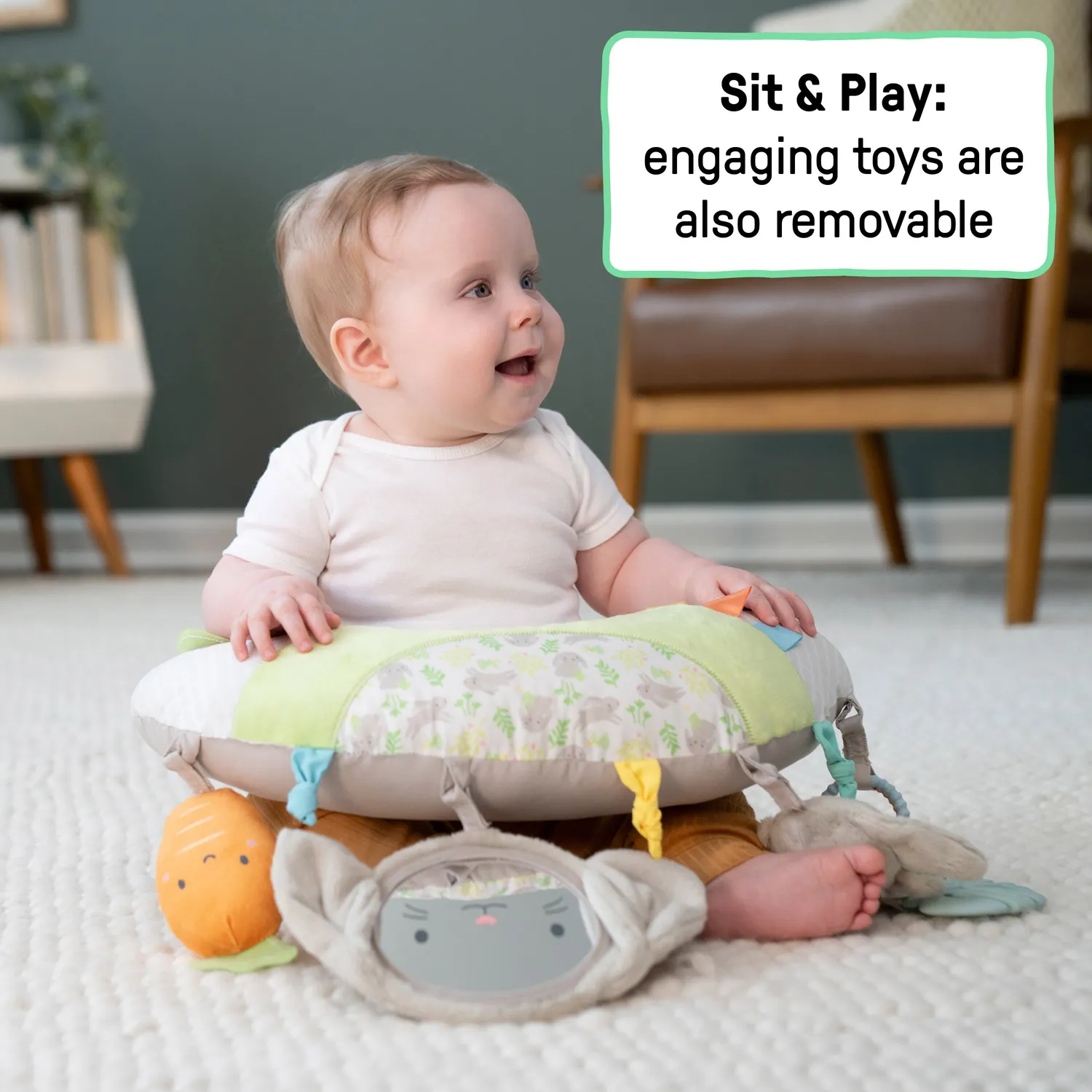 Ingenuity Cozy Prop Sylvi Bauchlagekissen Hase