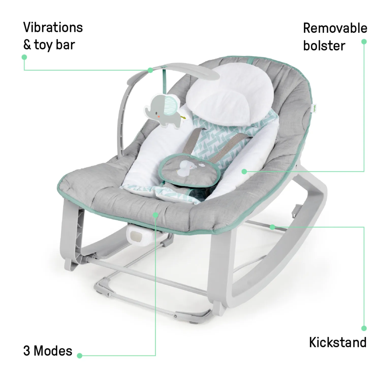 Ingenuity Keep Cozy 3-in-1 Babywippe Weaver