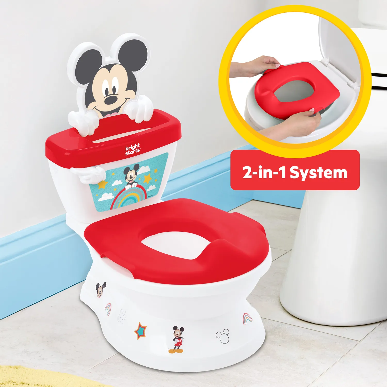 Bright Starts Mickey Mouse My Size Potty Töpfchen 2-in-1