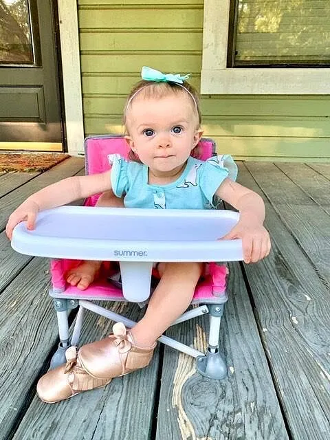 Summer Pop N Sit Booster grau Sitzerhöhung Tablett