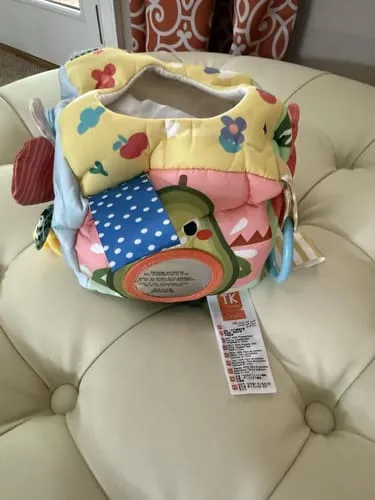 TUMAMA Montessori Tücherbox Babyspielzeug mit Spiegel waschbar