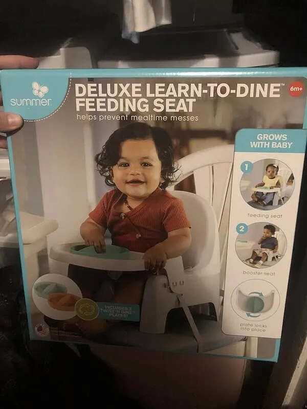Summer Learn-to-Dine Deluxe Sitzerhöhung mit Tablett 2-tlg