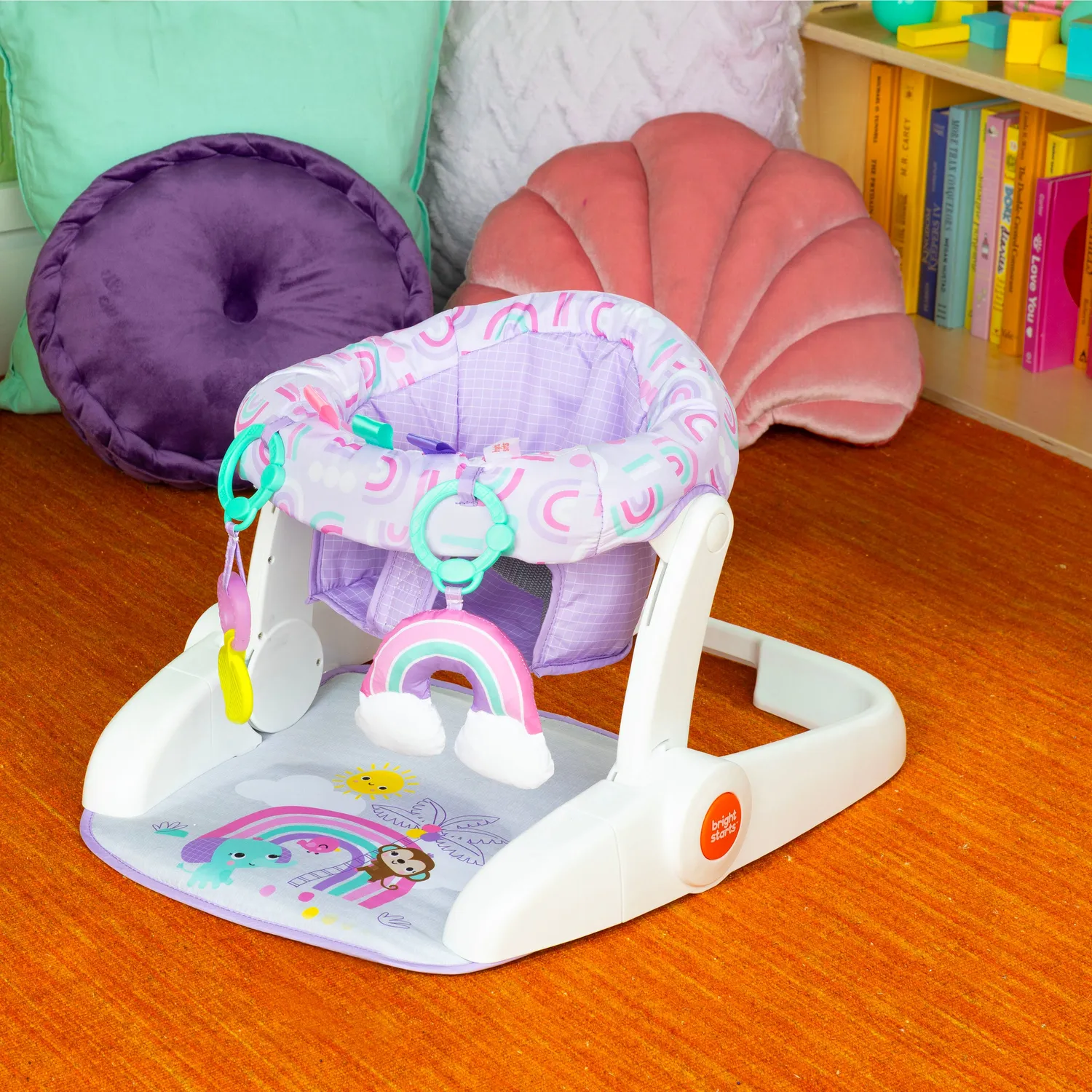Bright Starts Learn-to-Sit Bodensitz Purple Paradise