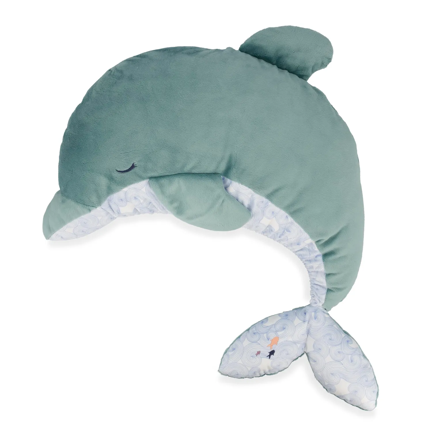 Kaloo Petit Calme Plüschdelfin Kuscheltier 60 cm grün