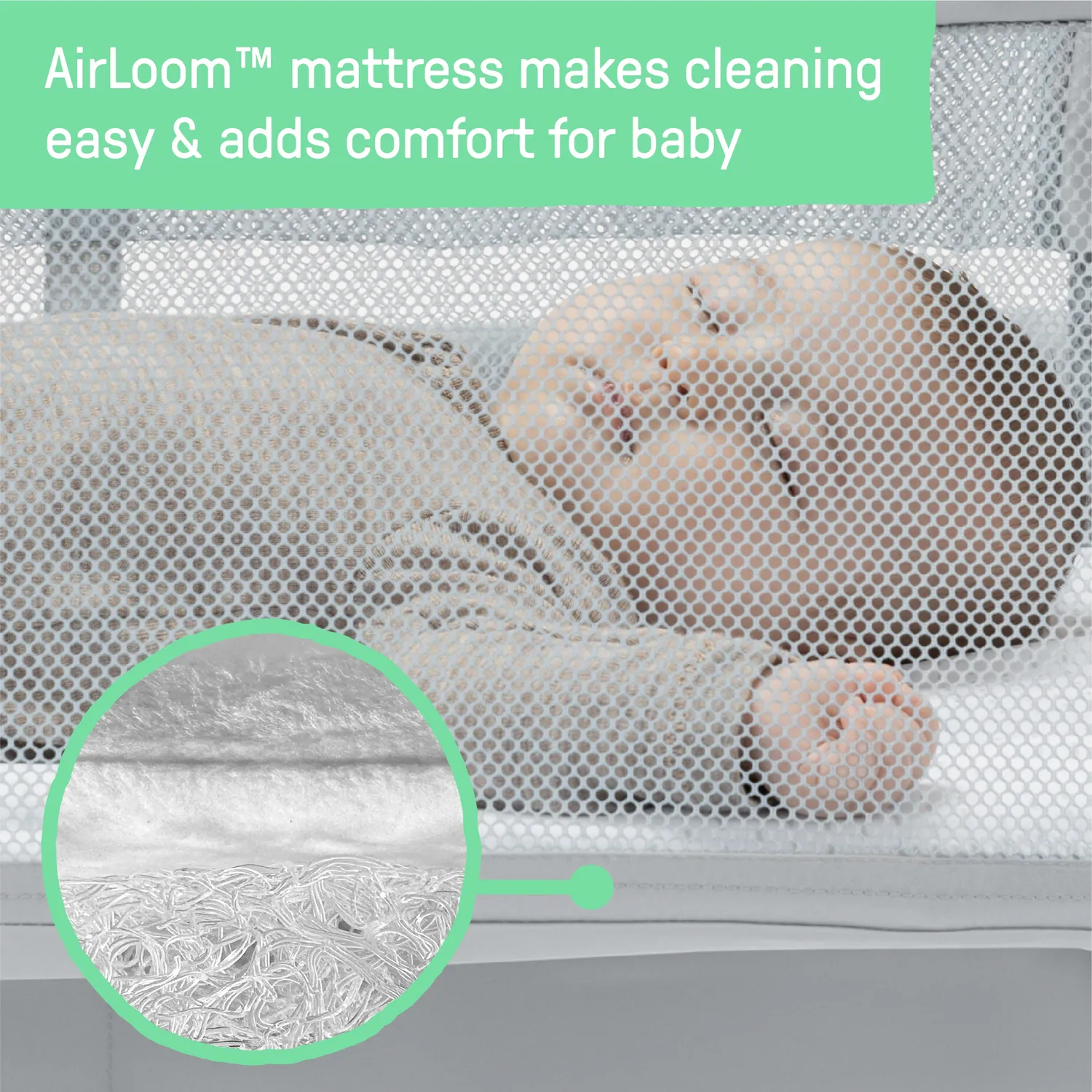 Ingenuity Dream Grow Handstitch Beistellbett AirLoom