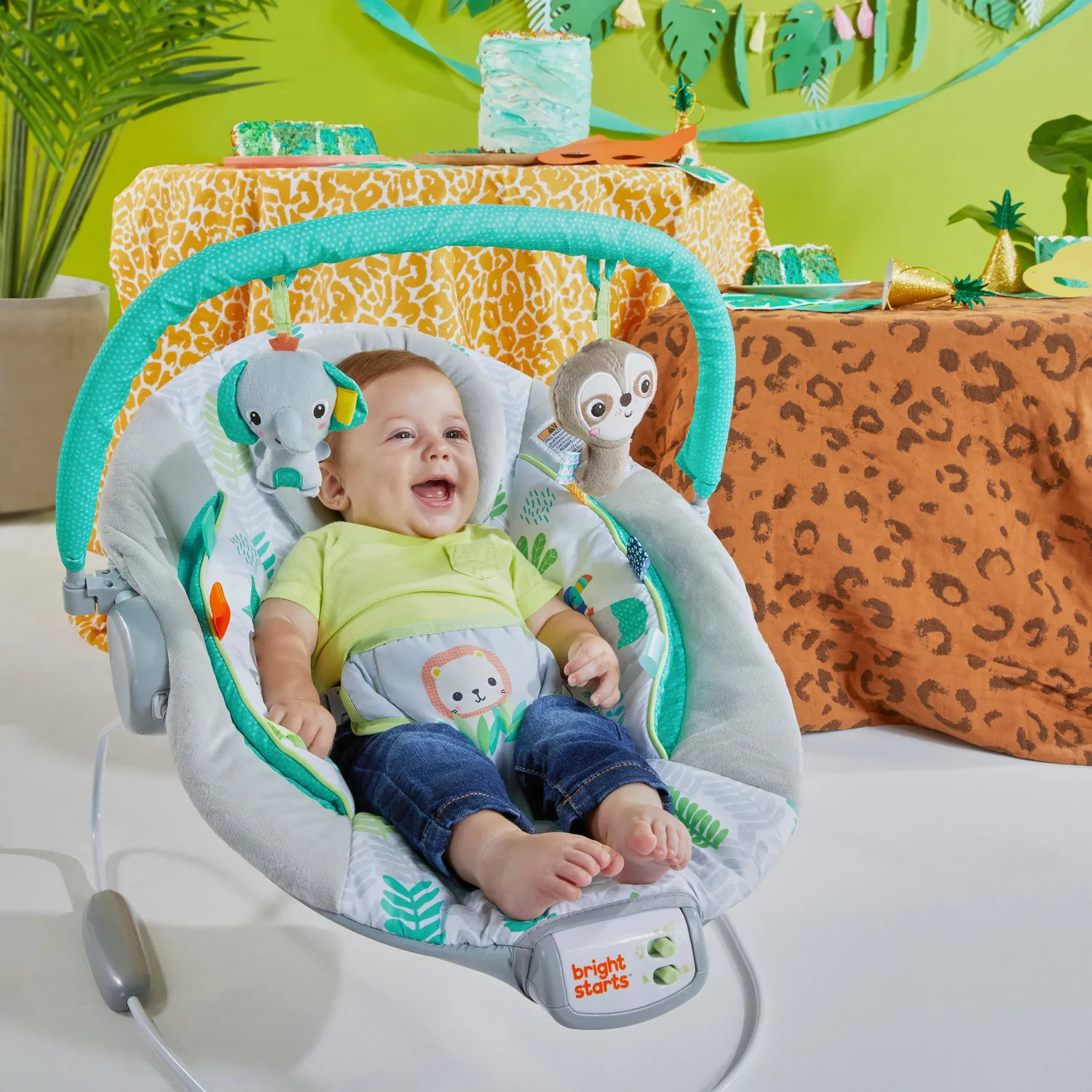 Bright Starts Jungle Vines Babywippe Vibration Melodie