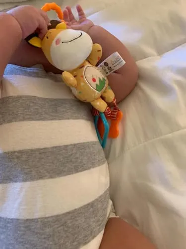TUMAMA Hängespielzeug Set 4 Rasseln Tiere Plüsch