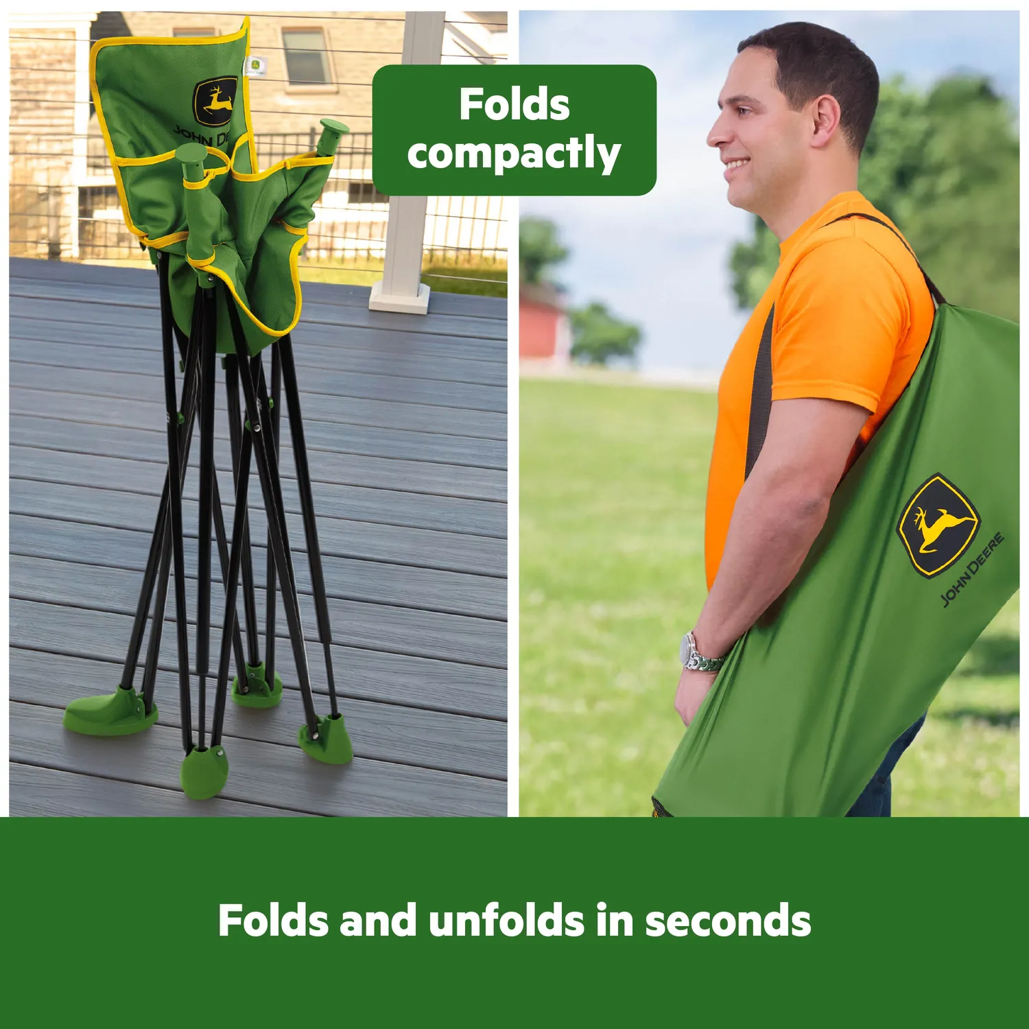 Bright Starts John Deere Pop N Dine Reisehochstuhl