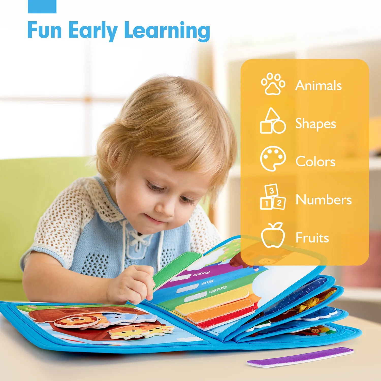 hahaland Arche Noah Busy Book Stoff 1-3 Jahre