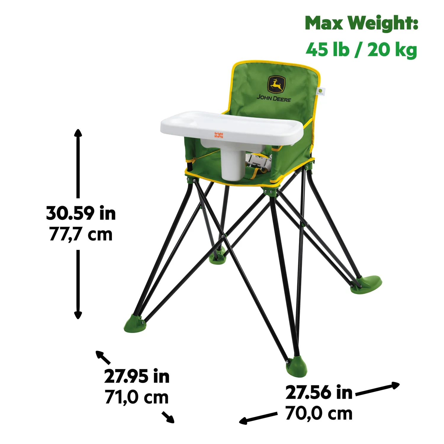 Bright Starts John Deere Pop N Dine Reisehochstuhl