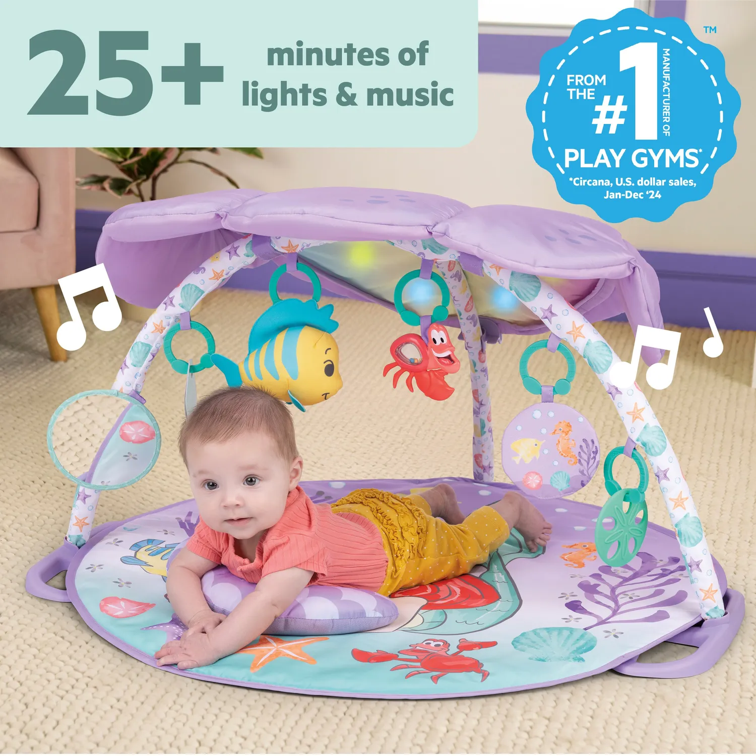 Bright Starts Little Mermaid Twinkle Trove Spielbogen Musik