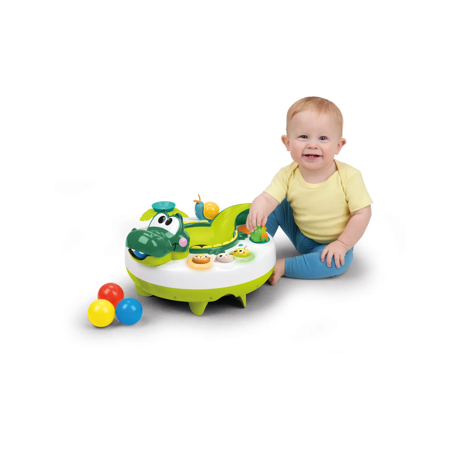 Bright Starts Giggly Gator Pop Spieltisch mit Kugeln 6M+