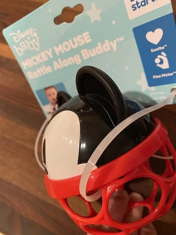 Disney Baby Mickey Oball Rassel Greifspielzeug Rot