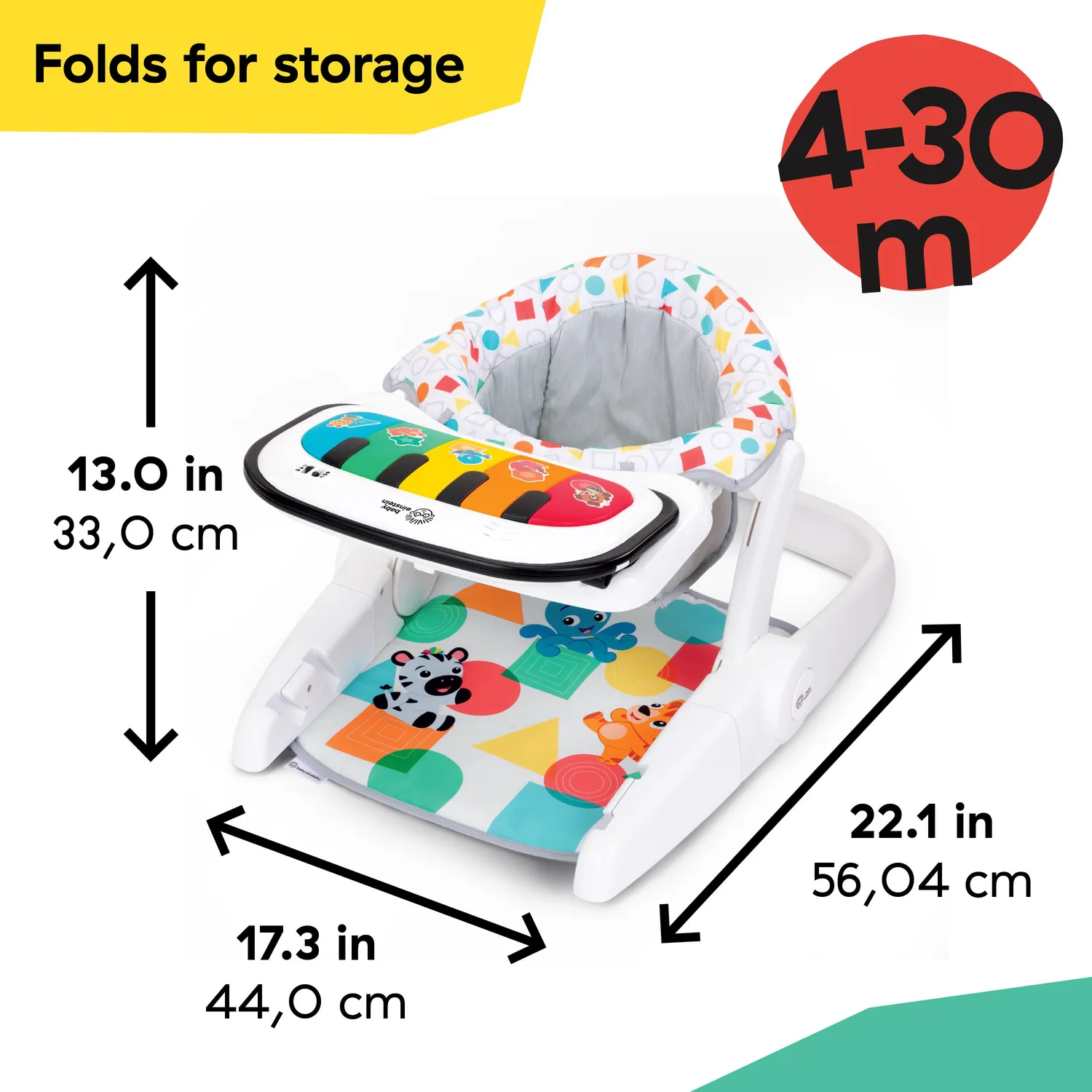Baby Einstein Tappin Tunes 4-in-1 Bodensitz mit Klavier