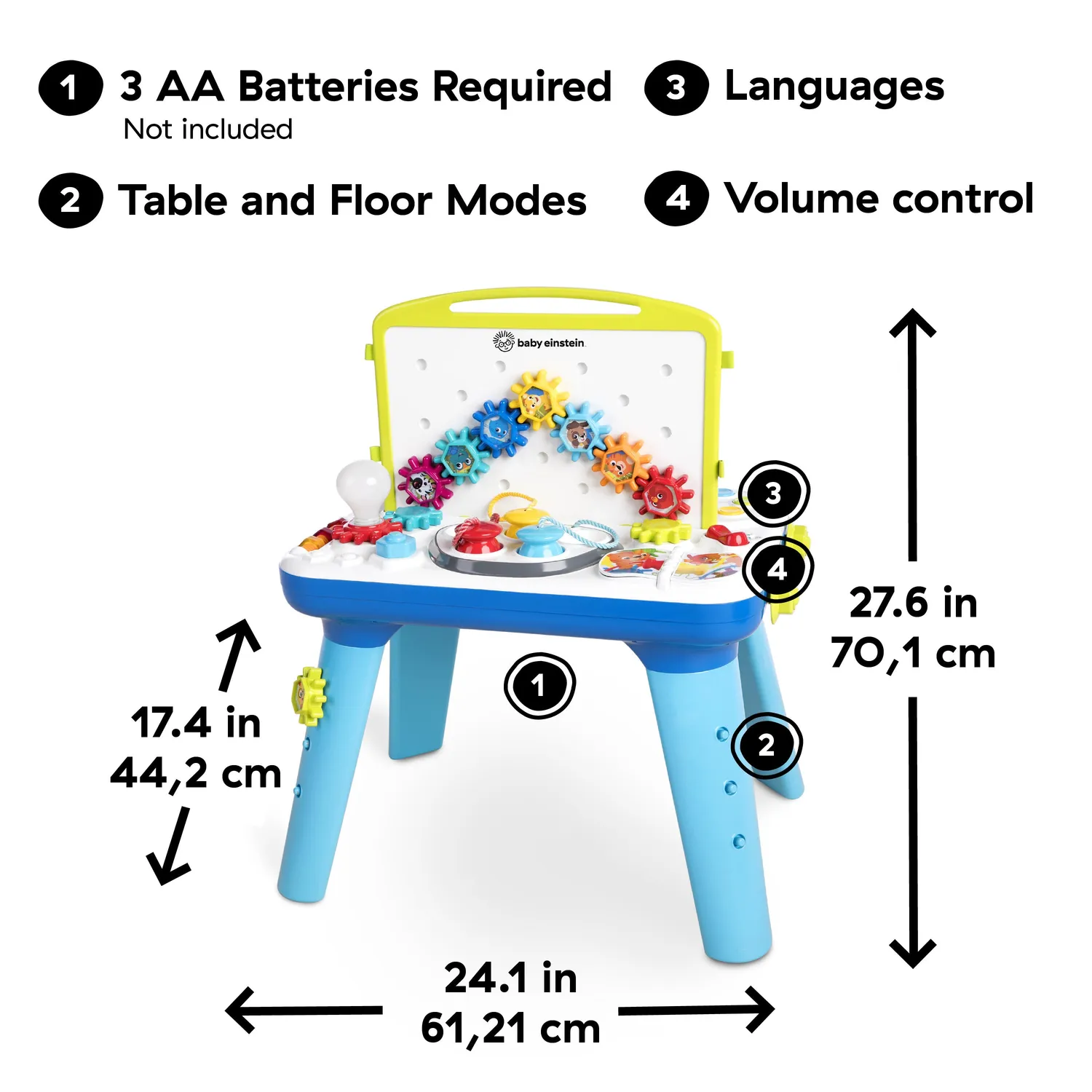 Baby Einstein Curiosity Table Spieltisch STEAM 2-seitig