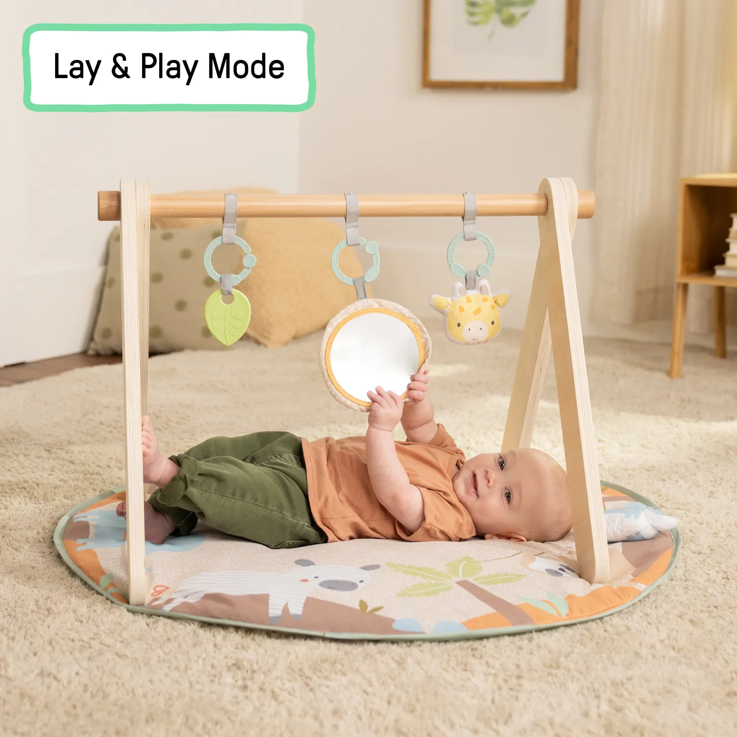 Ingenuity Wonder & Wood Spielbogen Spielmatte Holz 5-teilig