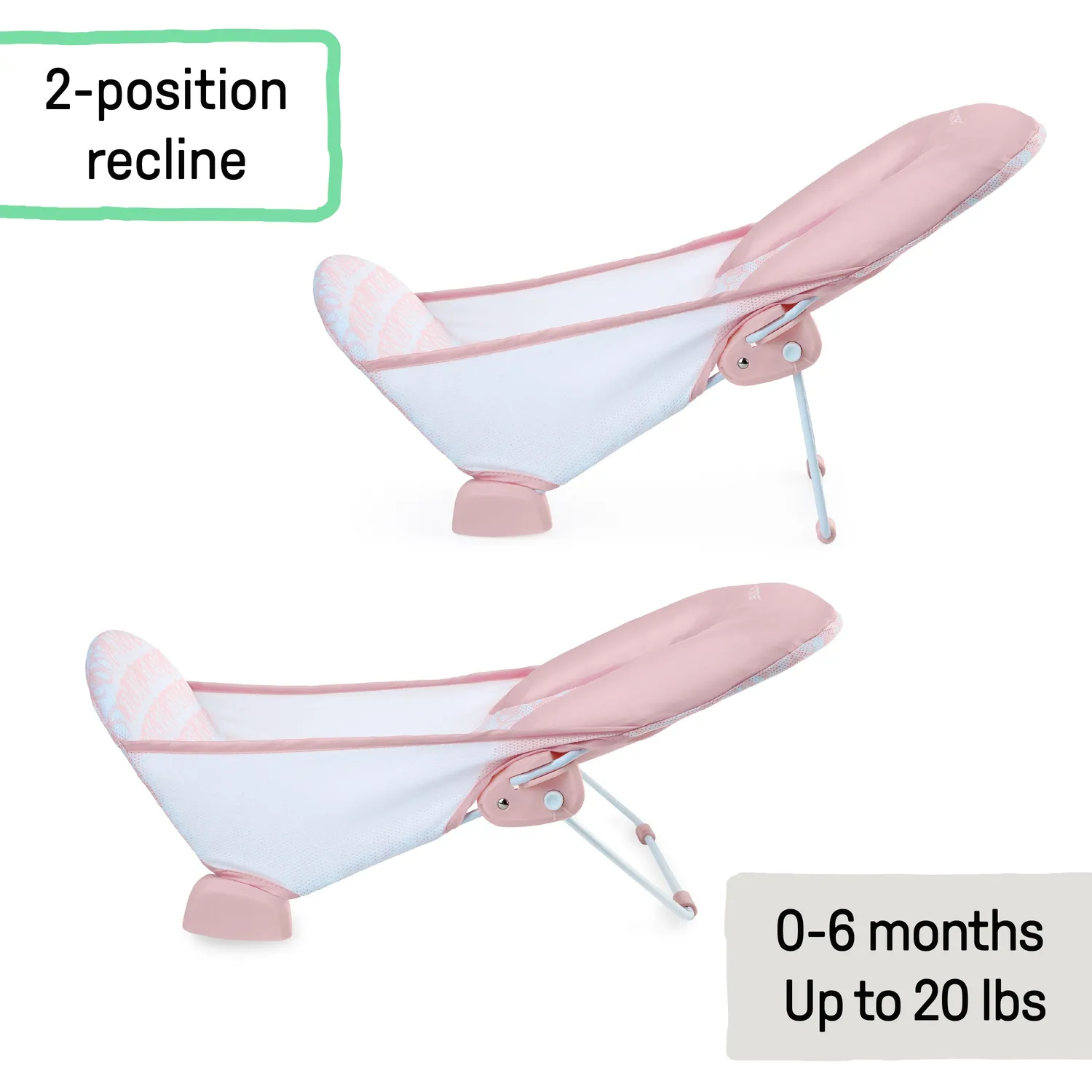 Ingenuity FoldAway 2-Position Babybadewanne Rosa