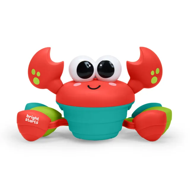 Bright Starts Rockin Crab Krabbelspielzeug rot Musik