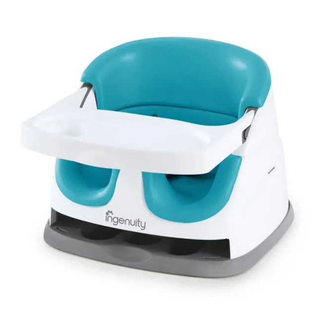 Ingenuity Baby Base 2-in-1 Sitzerhöhung Peacock Blue mit Tablett