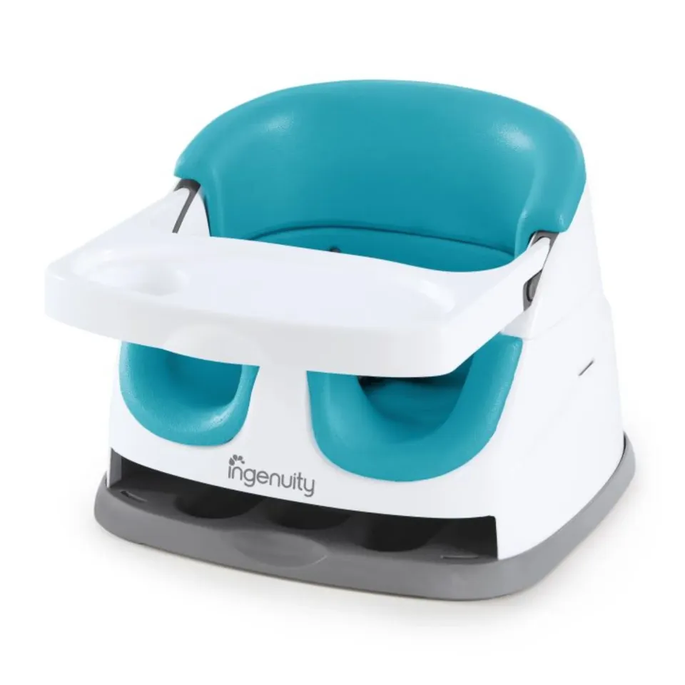 Ingenuity Baby Base 2-in-1 Sitzerhöhung Peacock Blue mit Tablett