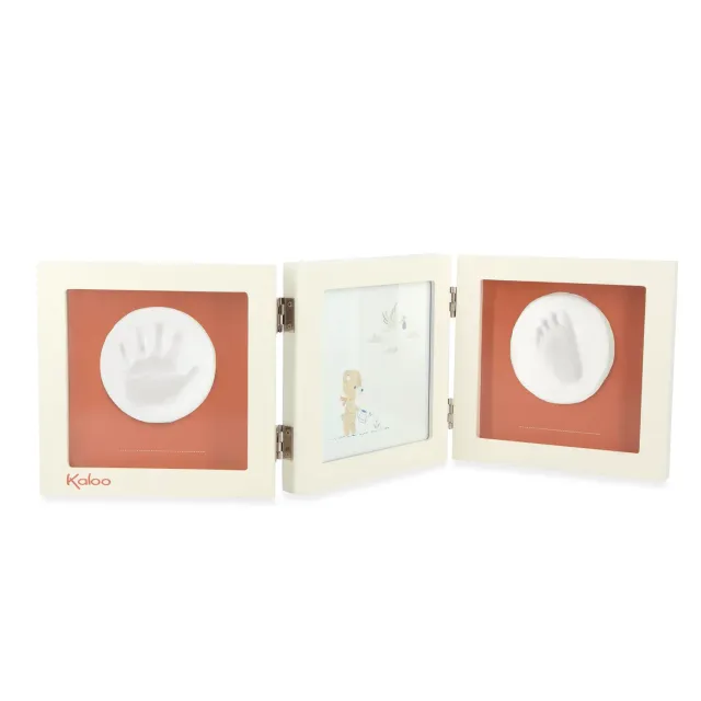 Kaloo Reves Douceur Bilderrahmen Abdruckset Ton beige