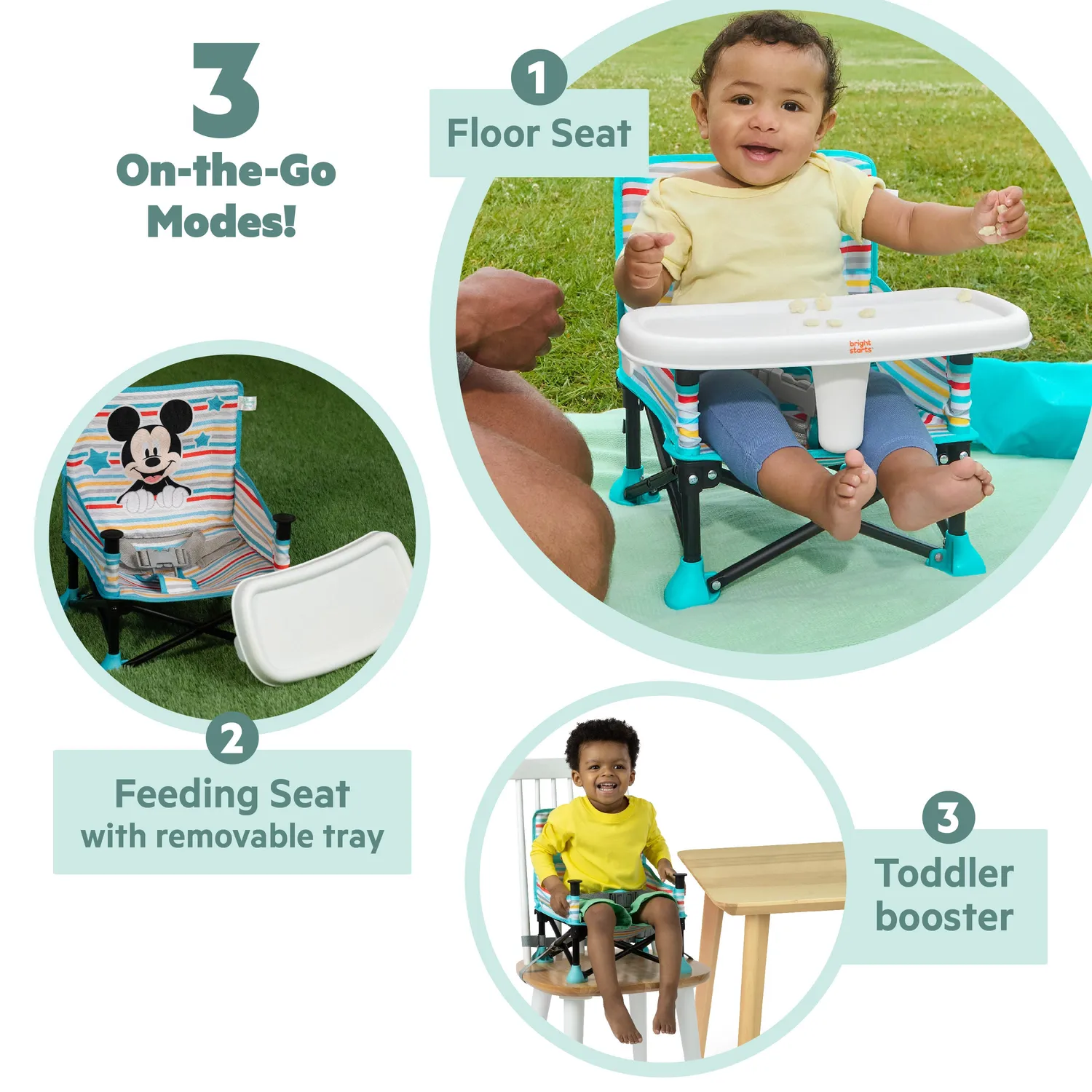 Disney Baby Mickey Mouse Pop N Sit Booster Sitz Mickey