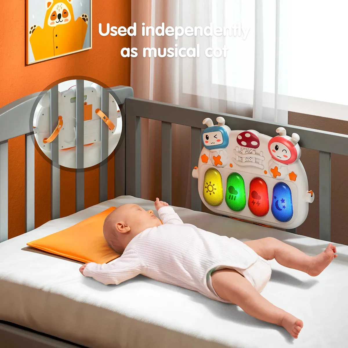 TUMAMA TM221 Spielbogen Spielmatte mit Klavier Musik Licht