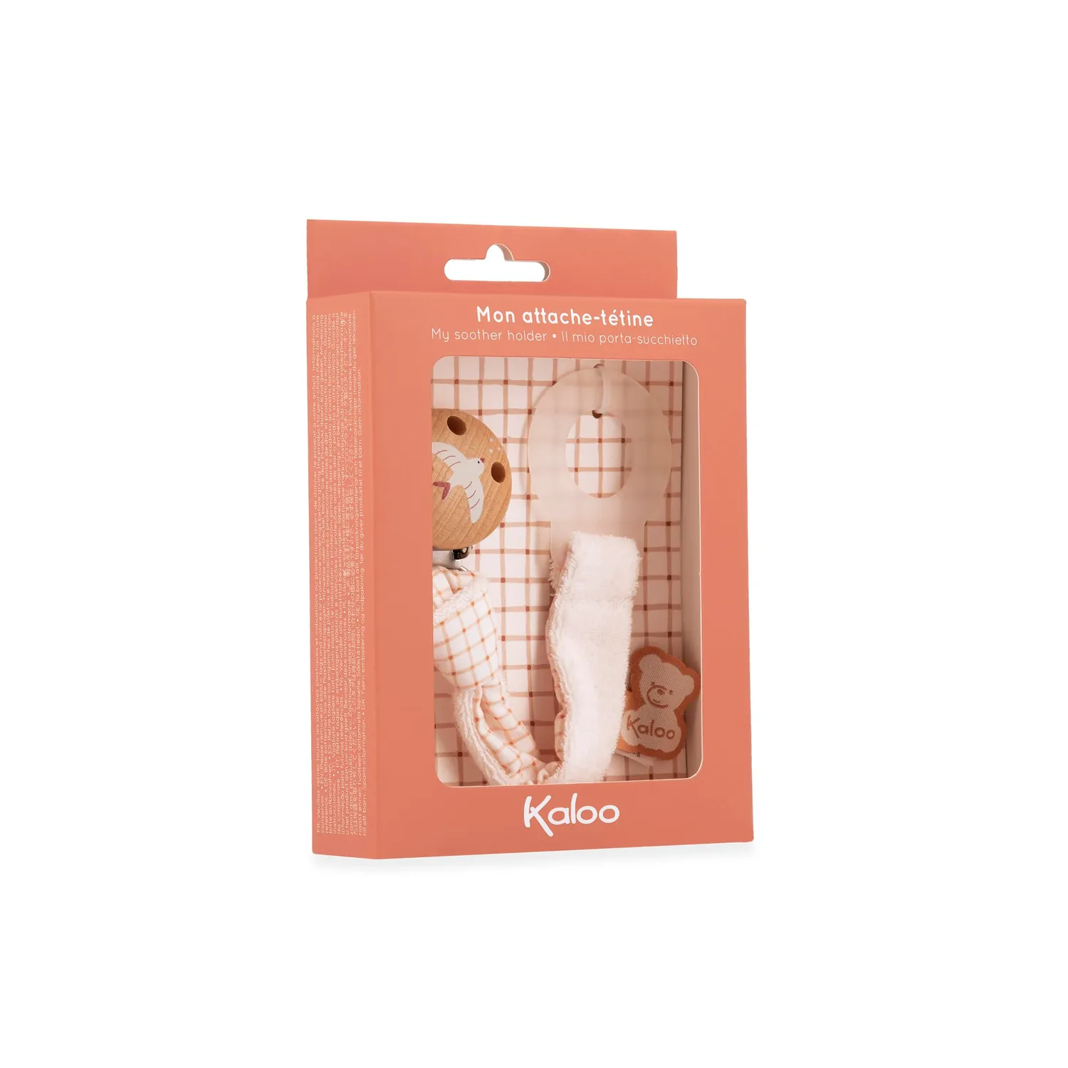 Kaloo Schnullerclip Schnullerhalter Creme 22 cm ab Geburt