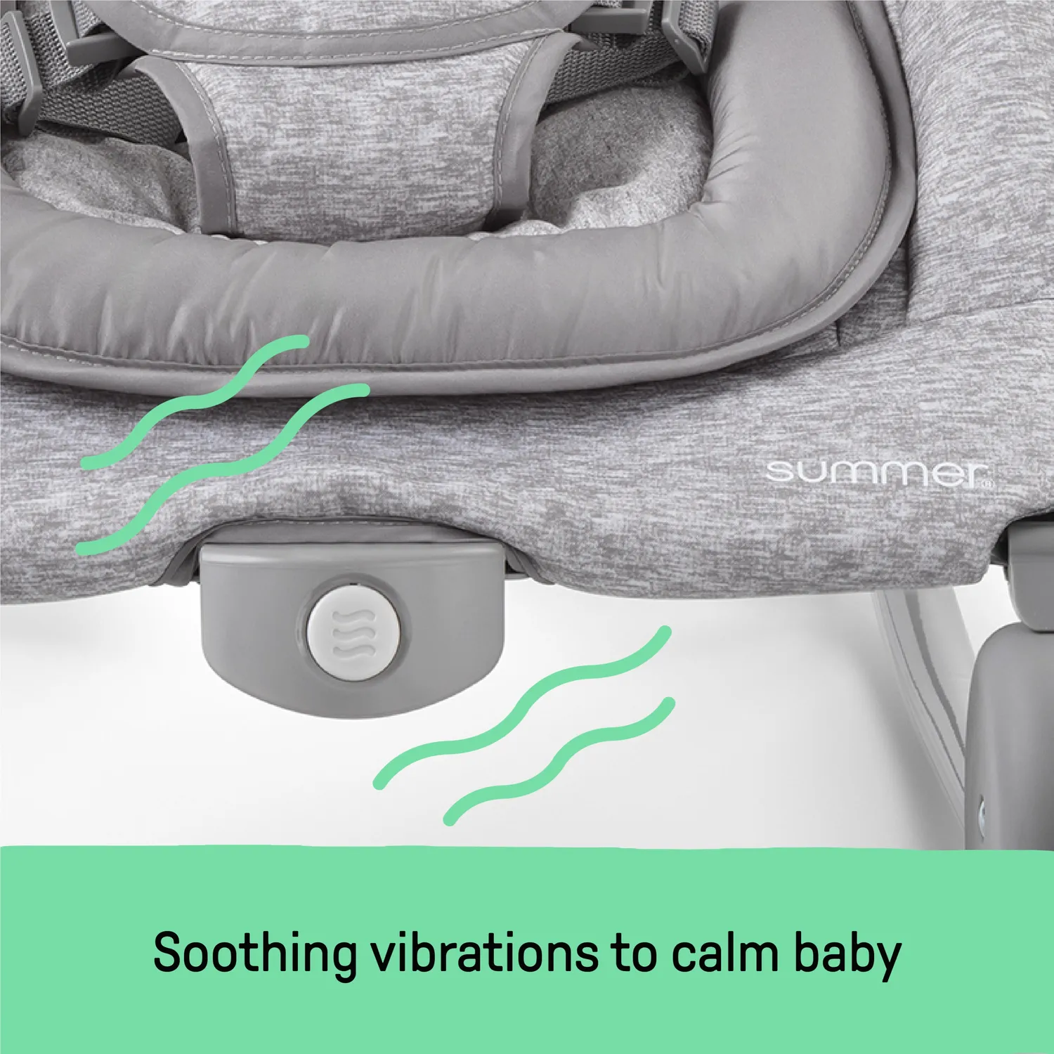 Summer 2-in-1 Bouncer Rocker Duo Babywippe Hellgrau Tweed