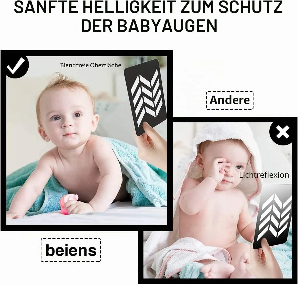 Beiens ZJ50-1 Kontrastkarten Baby 0-3 Monate 20 Karten