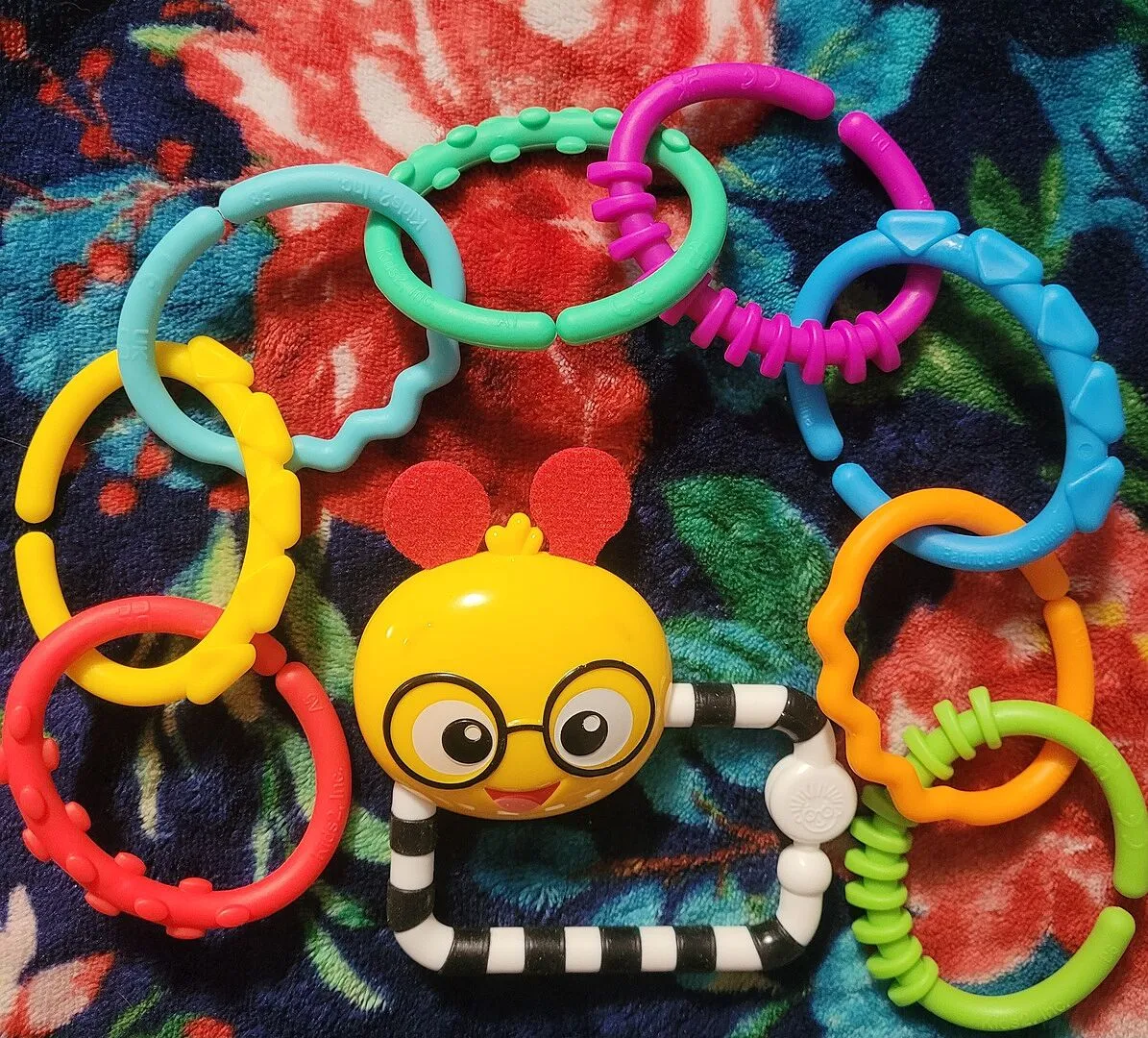 Baby Einstein Cal's Connectors Greifringe 8 Stück bunt