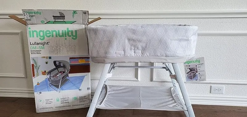 Ingenuity Lullanight Stubenwagen Gem mit Rollen und Licht