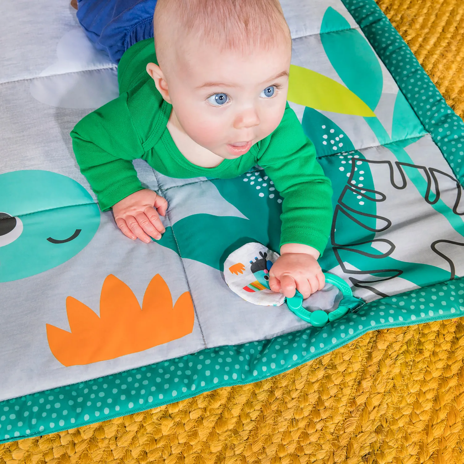 Bright Starts Roam About Spielmatte Jumbo waschbar Dschungel