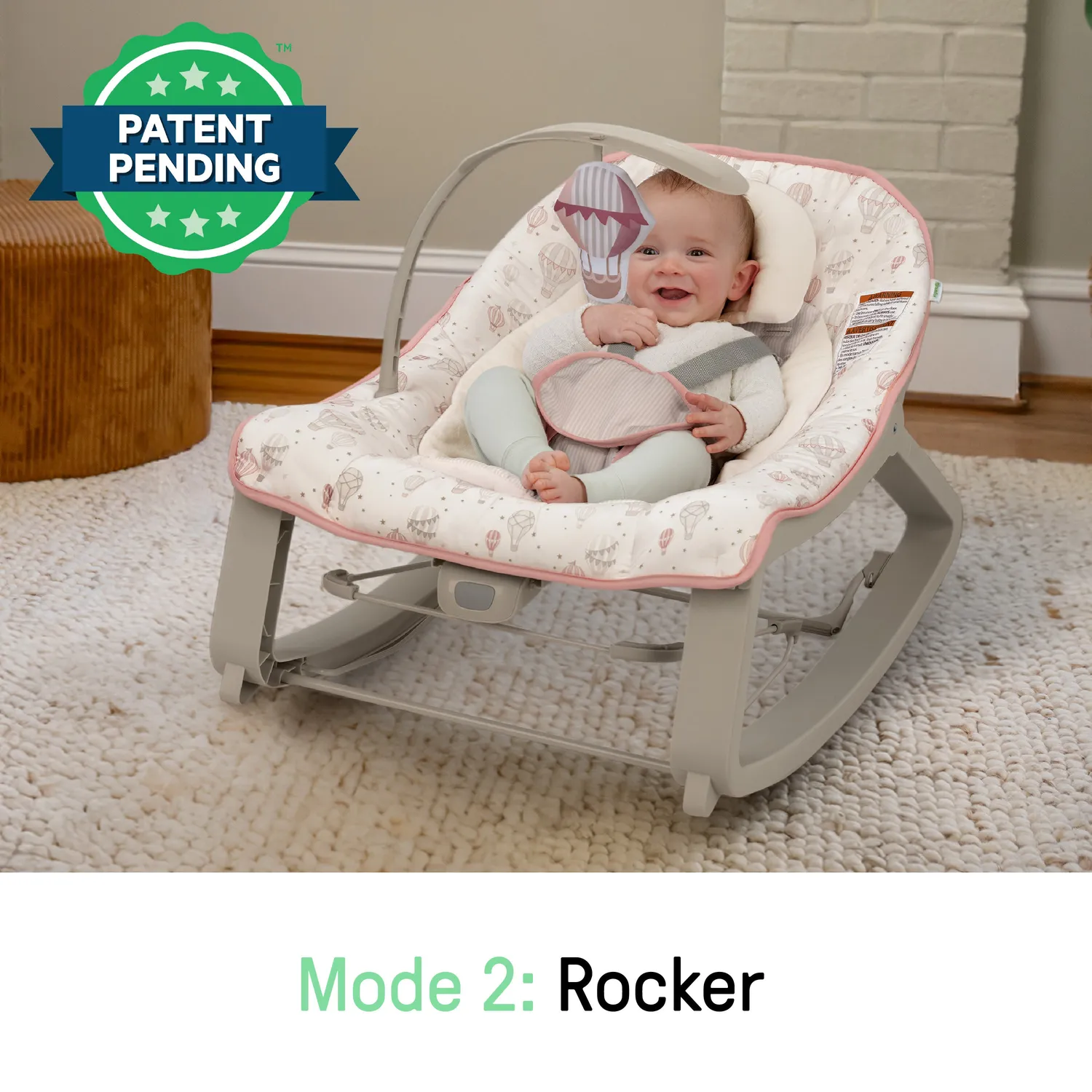 Ingenuity Keep Cozy 3-in-1 Babywippe Skye mit Vibration