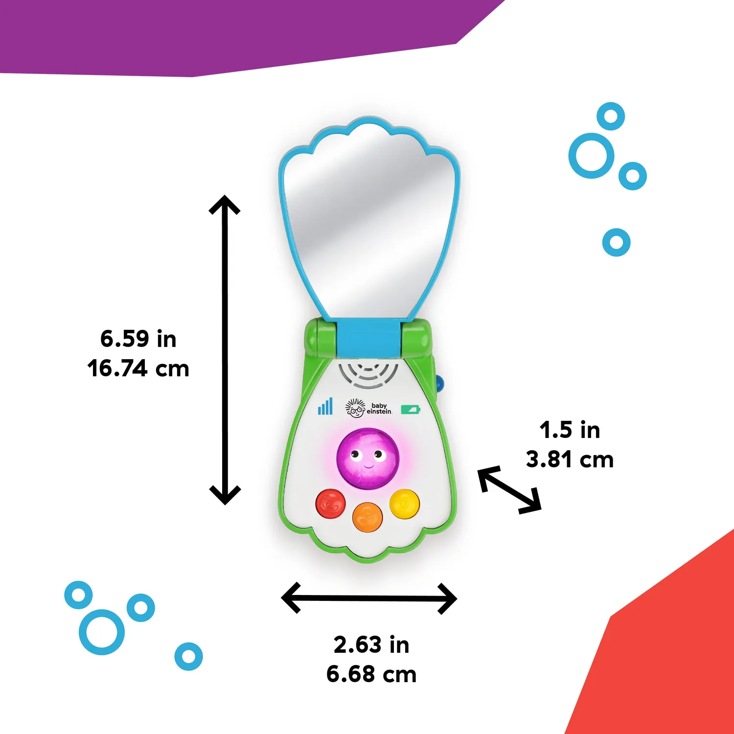 Baby Einstein Ocean Explorers Shell Phone Spieltelefon mit Licht