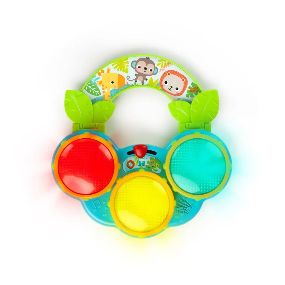Bright Starts Safari Beats Musiktrommel mit Licht