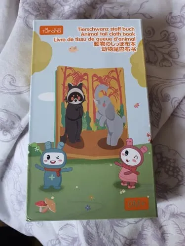 TUMAMA TM107-A Stoffbuch Baby Knisterbuch Tierschwänze