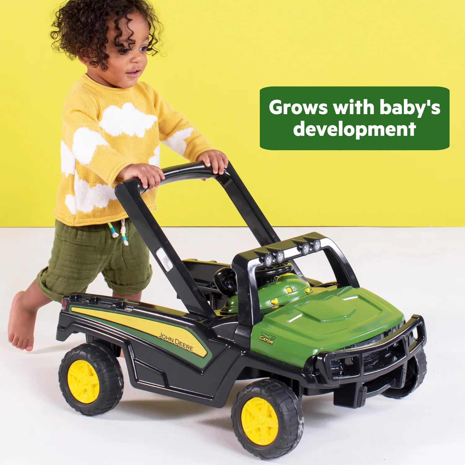 Bright Starts John Deere Gator Lauflernwagen 4-in-1 grün