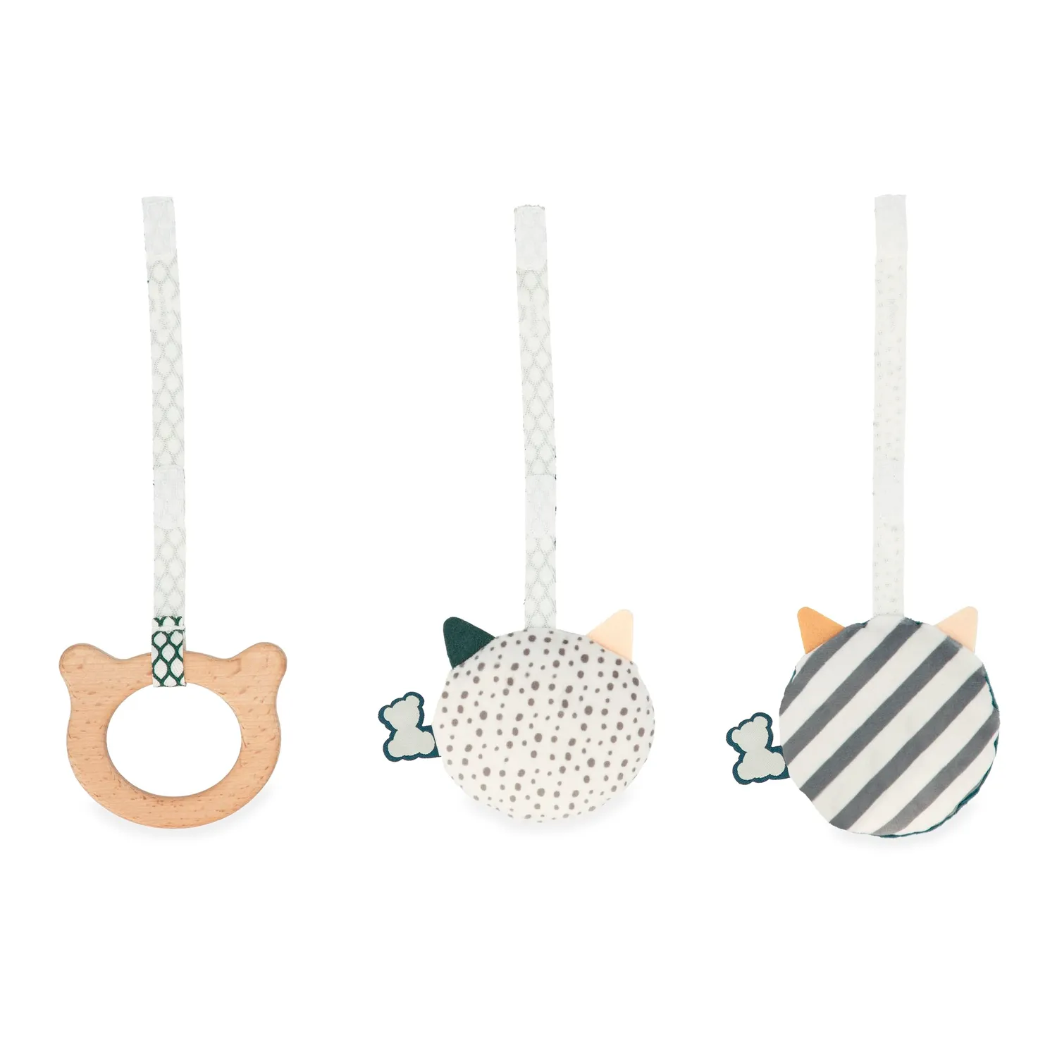 Kaloo Stimuli K227003 Babyspielzeug 3er-Set Katzen ab Geburt