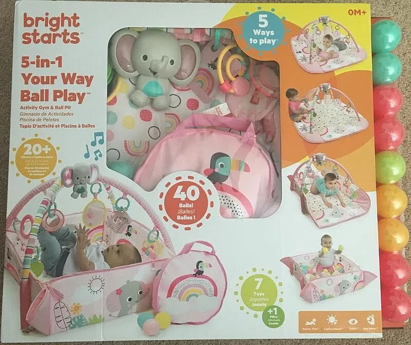 Bright Starts 5-in-1 Your Way Ball Play Bällebad Regenbogen
