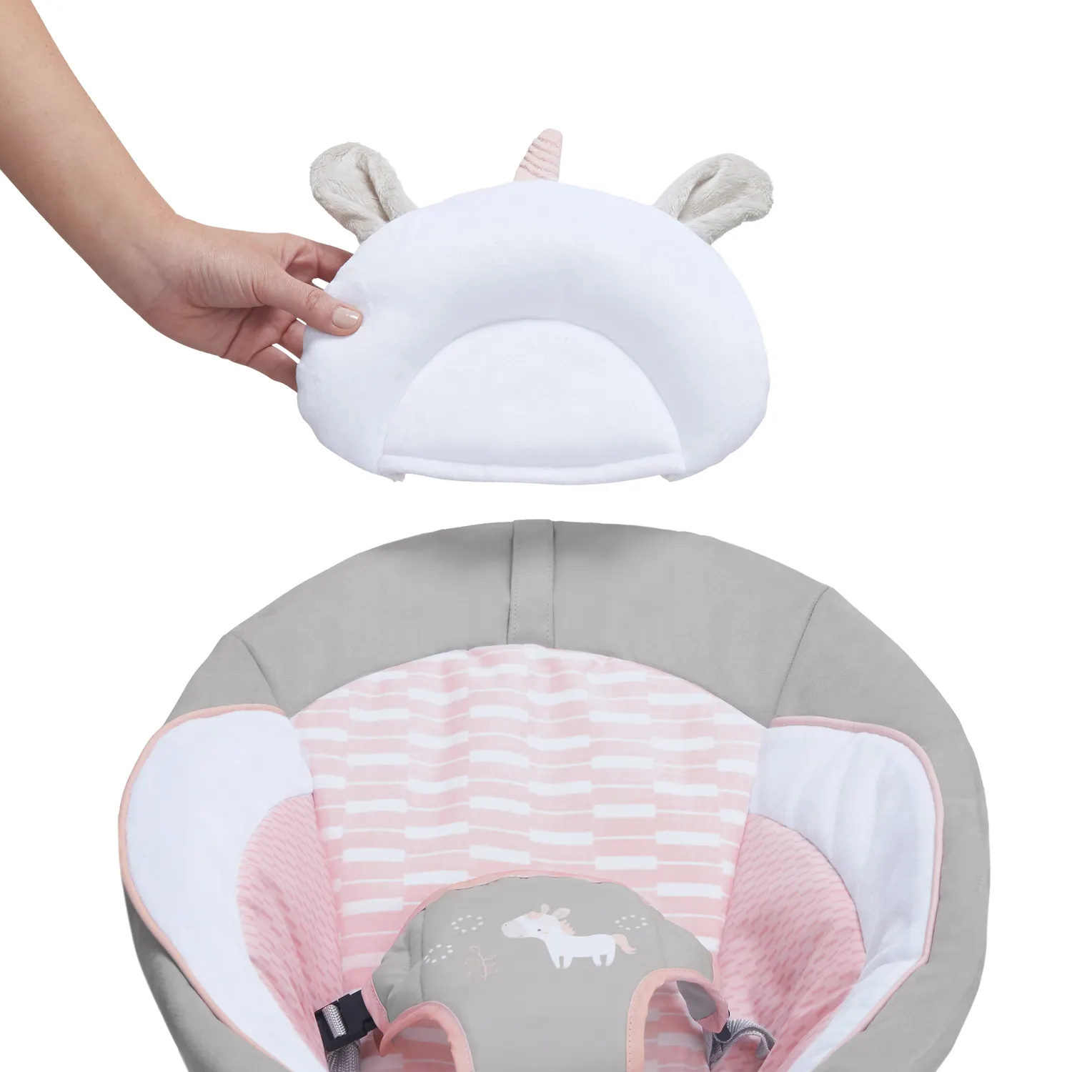 Ingenuity Flora Einhorn Babywippe mit Vibration+Musik