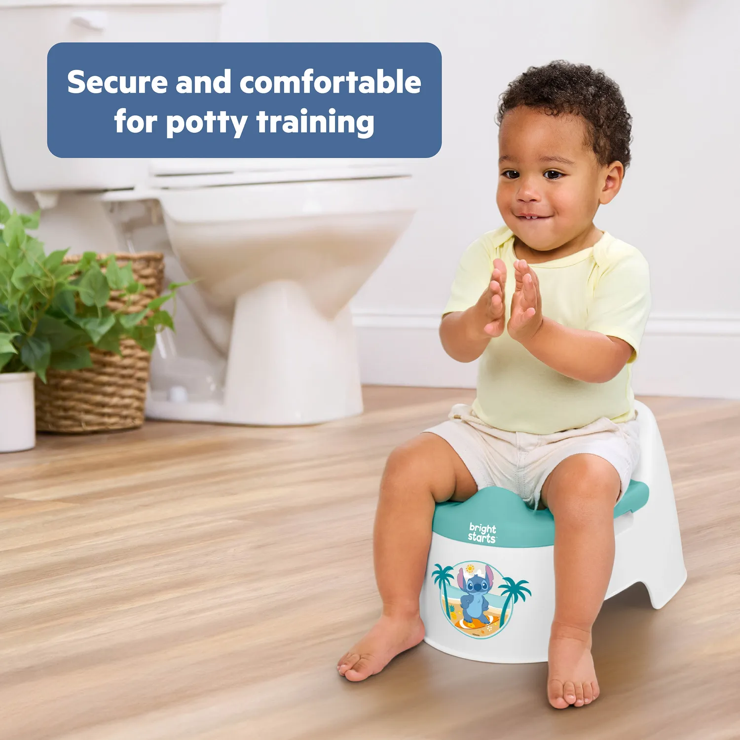Bright Starts Disney Stitch Töpfchen bis 22 kg Spritzschutz