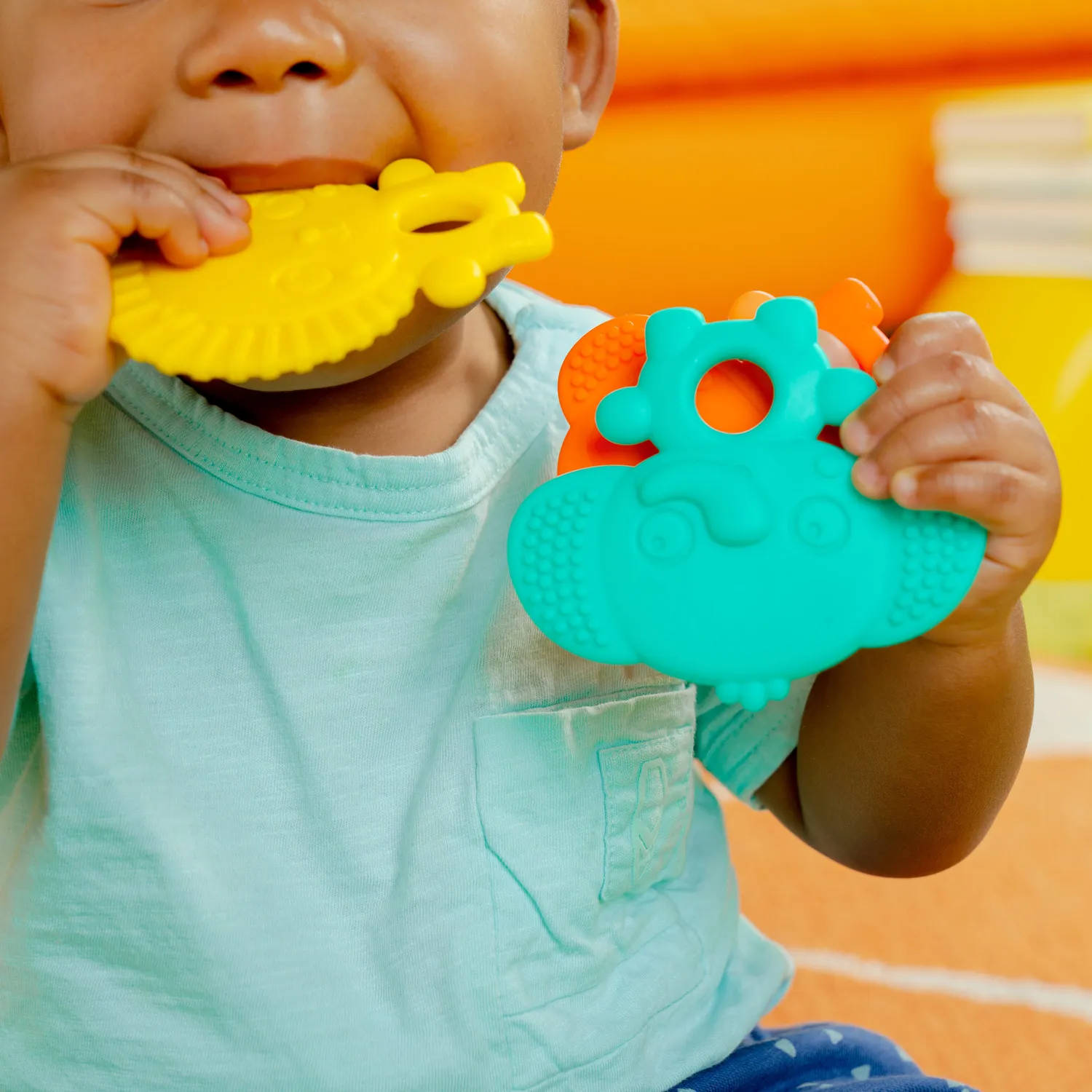 Bright Starts Gummy Buddies Beißringe 3er-Pack Tiere