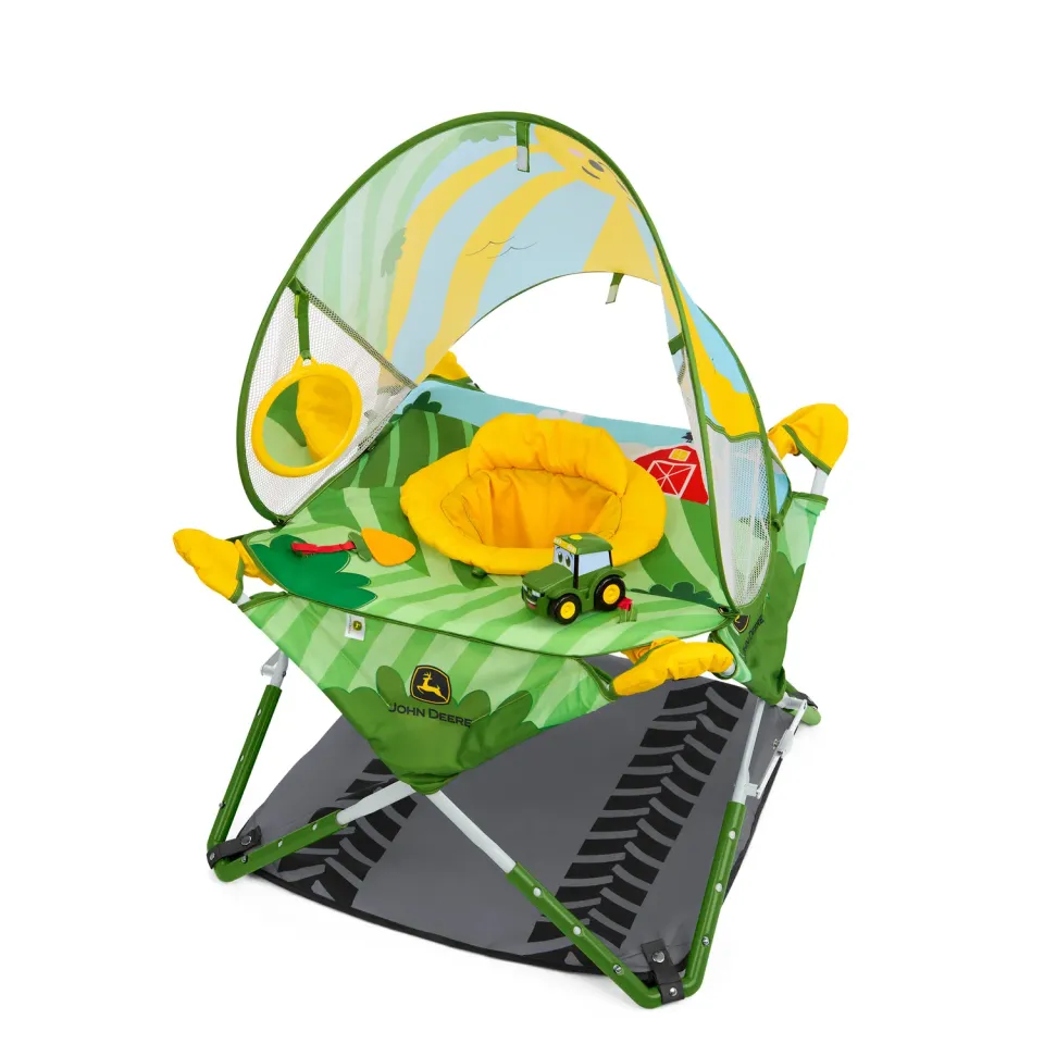 Bright Starts John Deere Pop N Jump Hüpfer 6M+ Sonnendach
