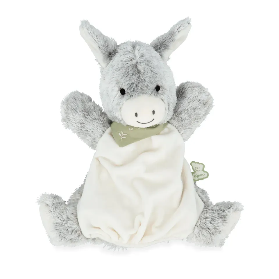 Kaloo Les Amis Regliss Esel Handpuppe Kuscheltier 24 cm grau