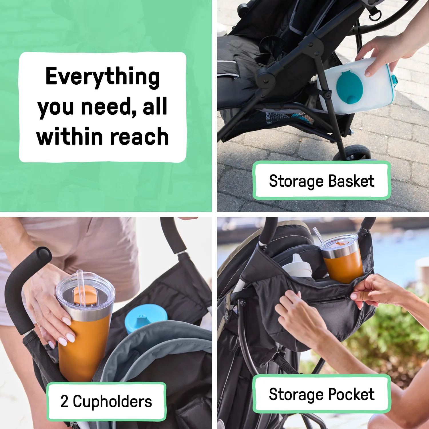 Ingenuity 3Dmini Convenience Buggy Grau faltbar leicht
