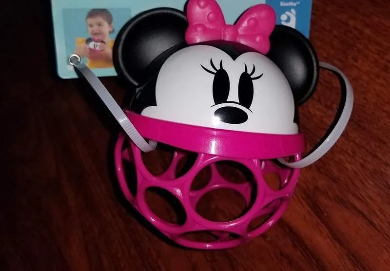 Disney Baby Minnie Mouse Rattle Along Buddy Rassel Pink BPA-frei